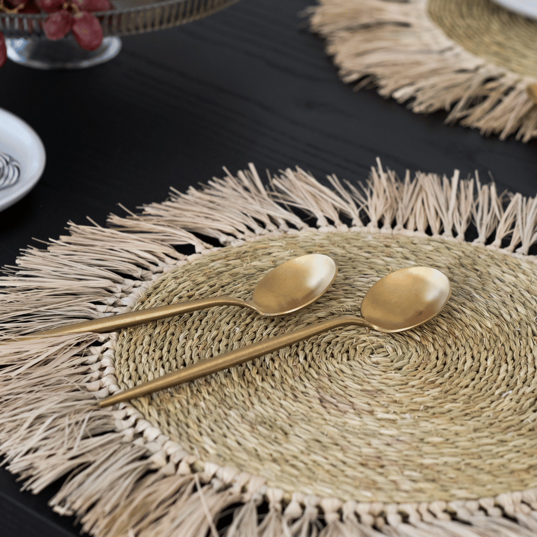 placemats natural weave