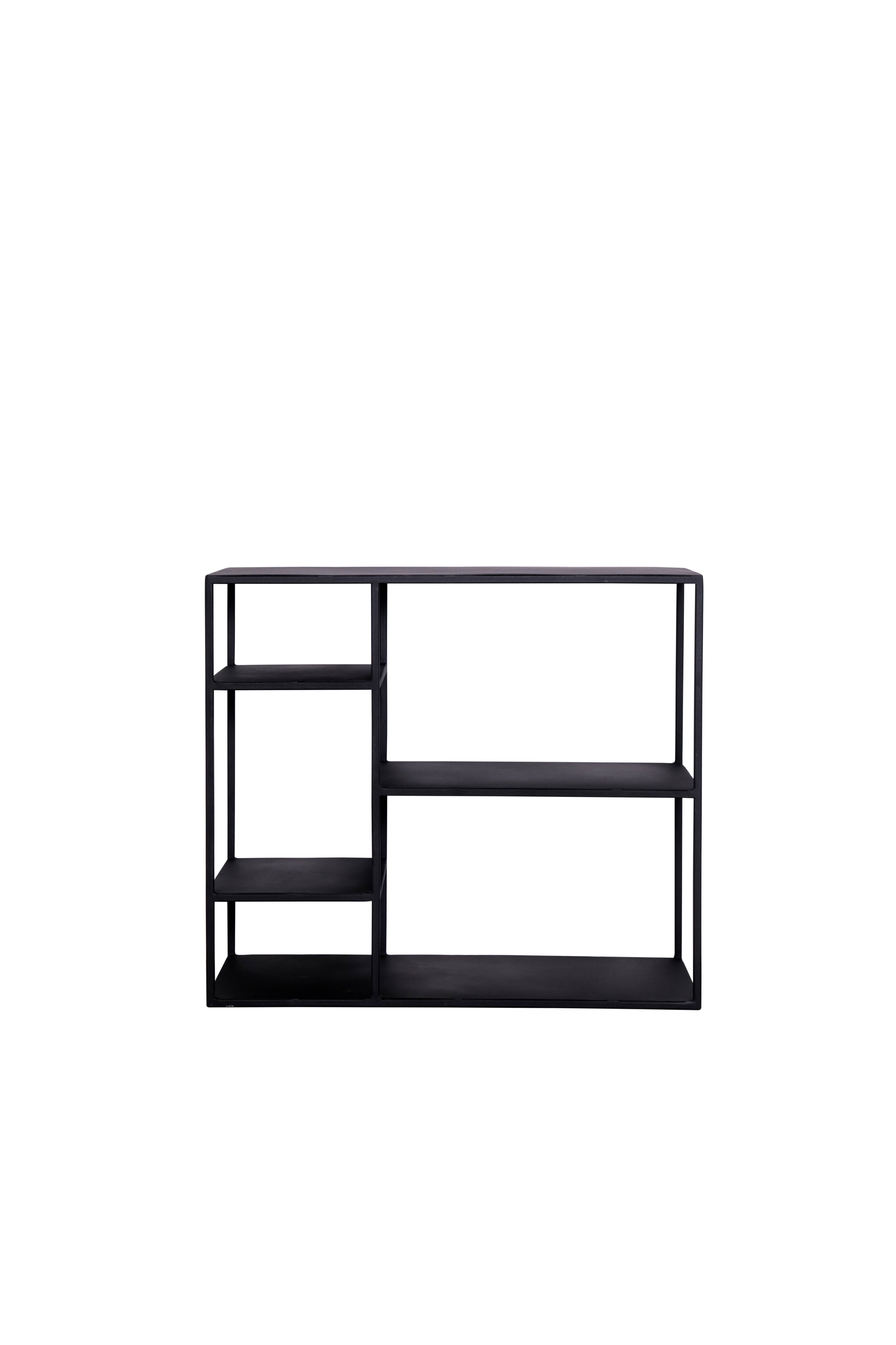 Steel Shelf Unit Black