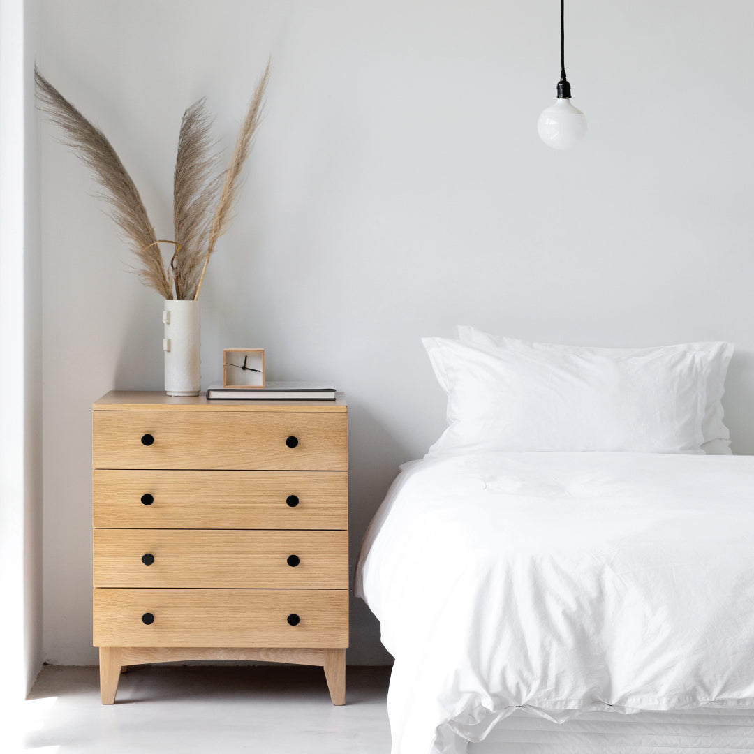 oak storage drawers