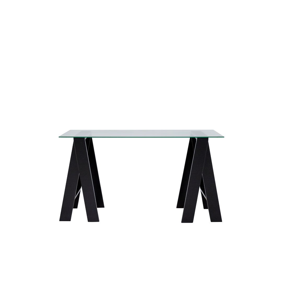 Michelle Glass Trestle Table