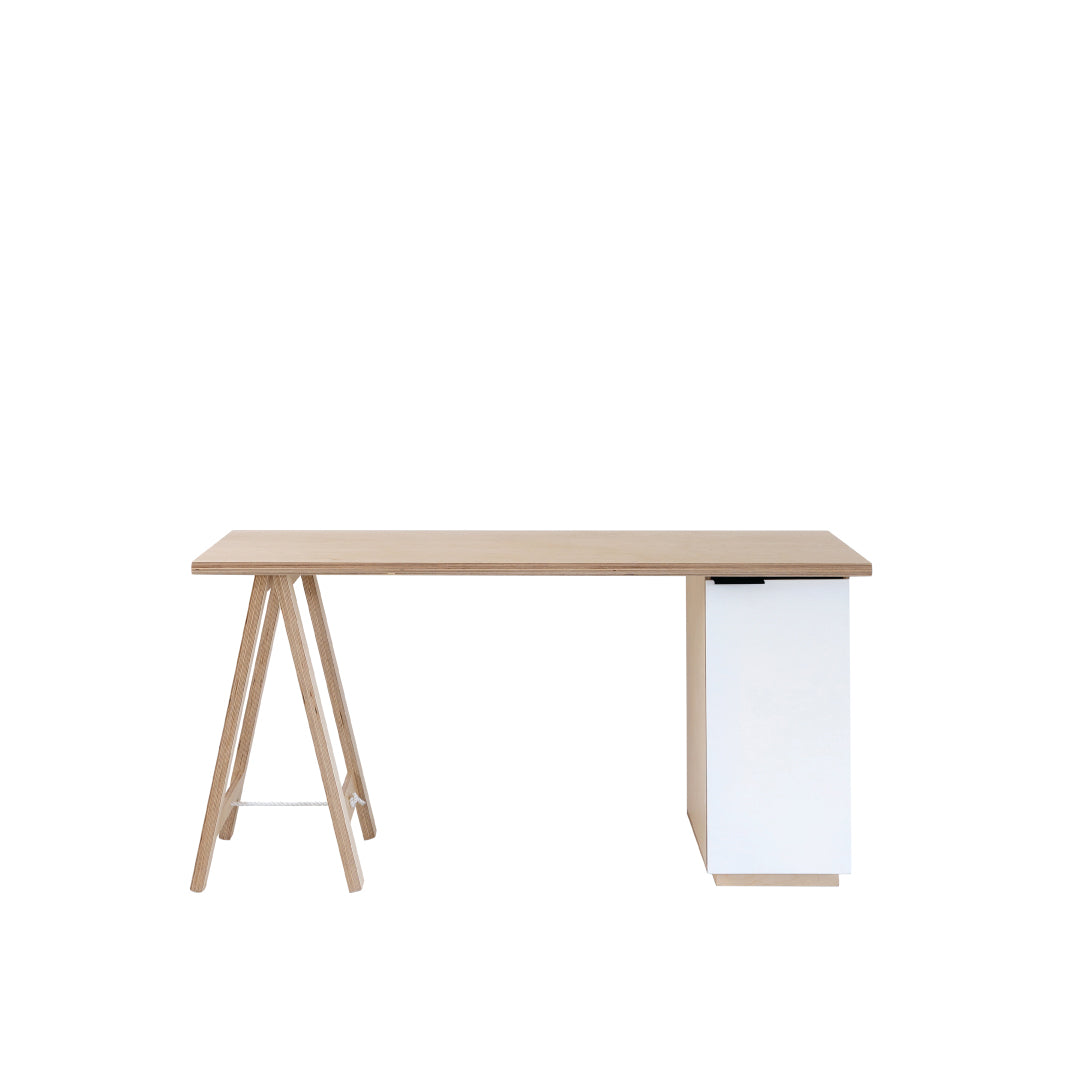 Xanthea. Birch Plywood Desk - Trestle South Africa