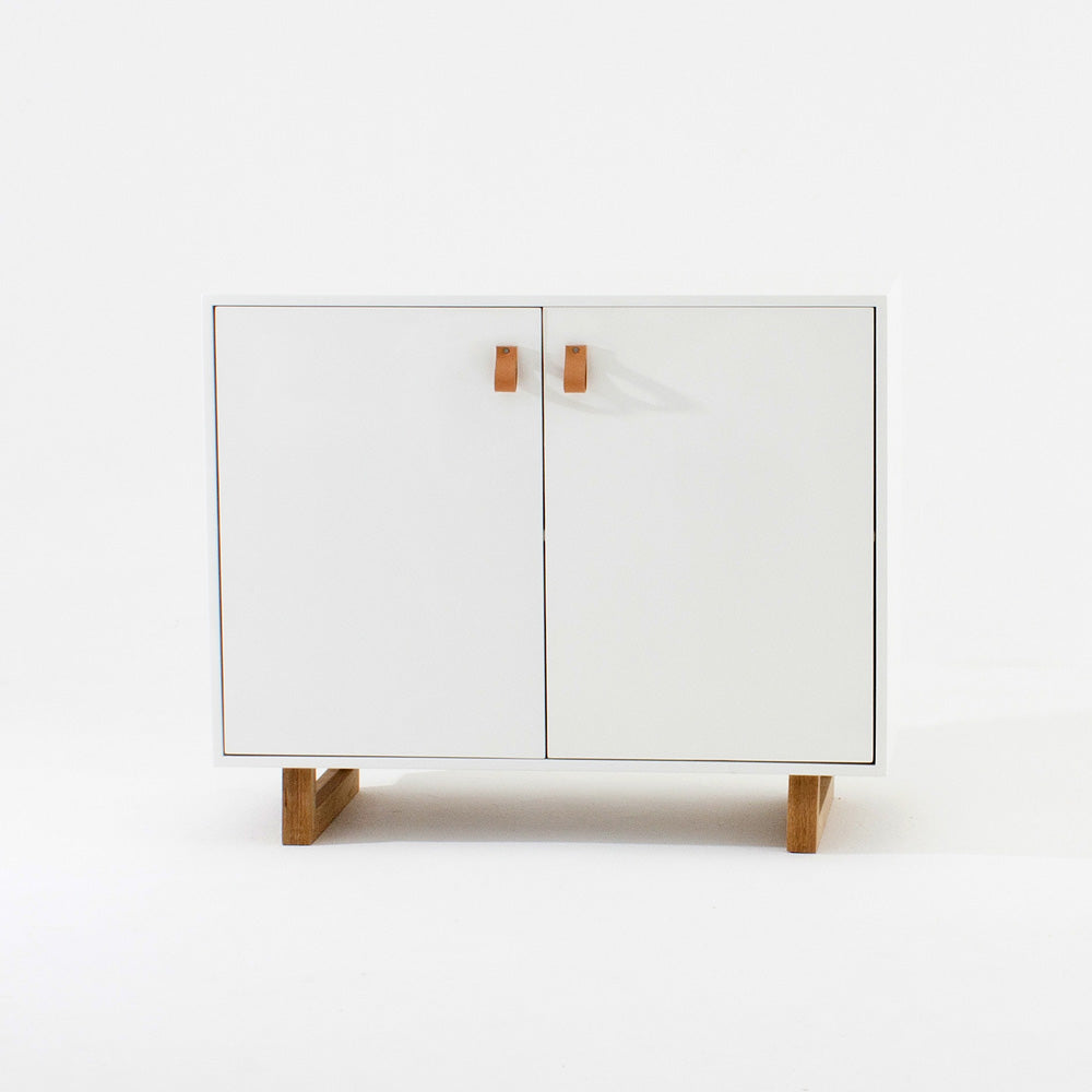 Storage Cabinet White and Wood