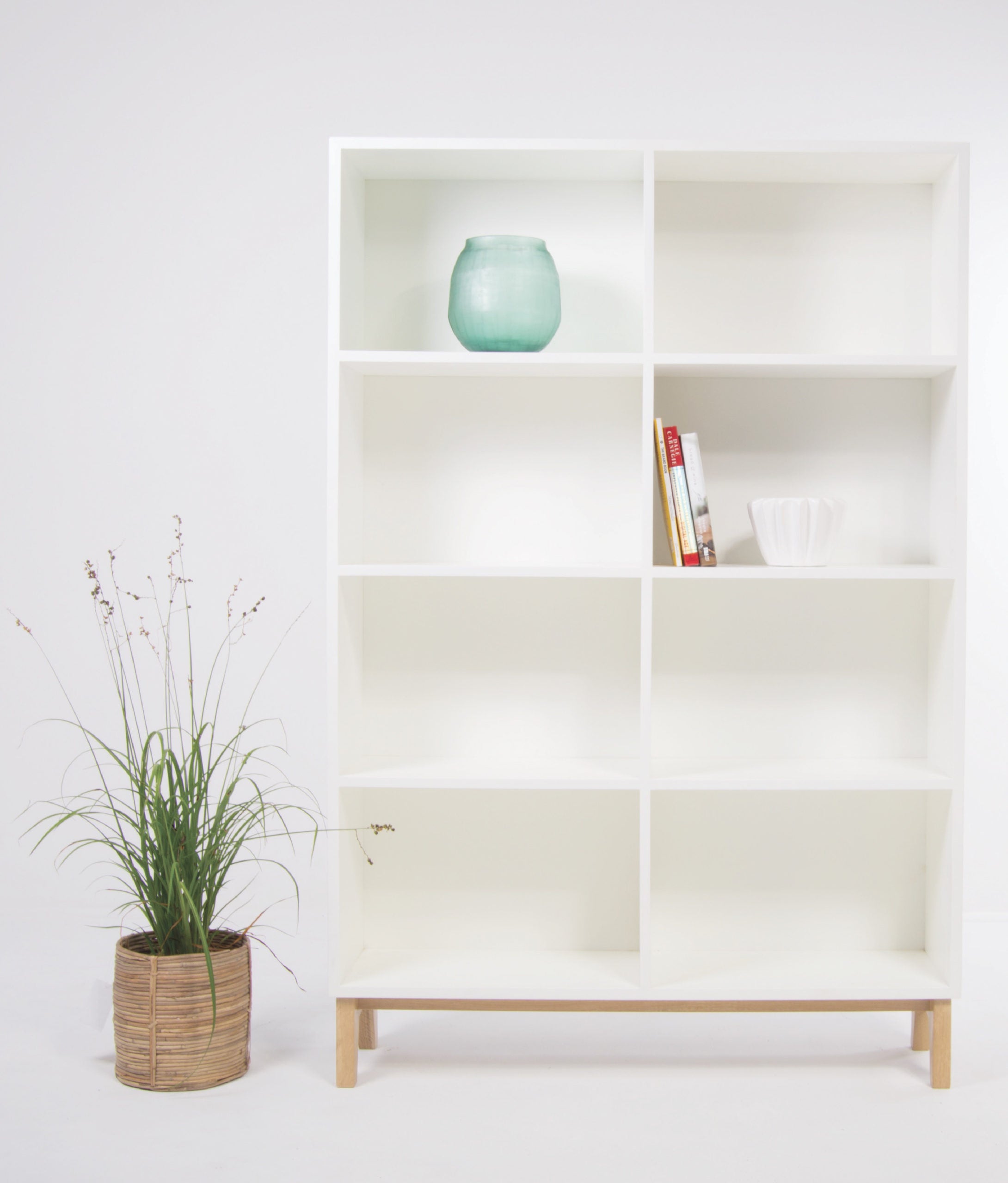 White and Wood Bookshelf. The Richard.