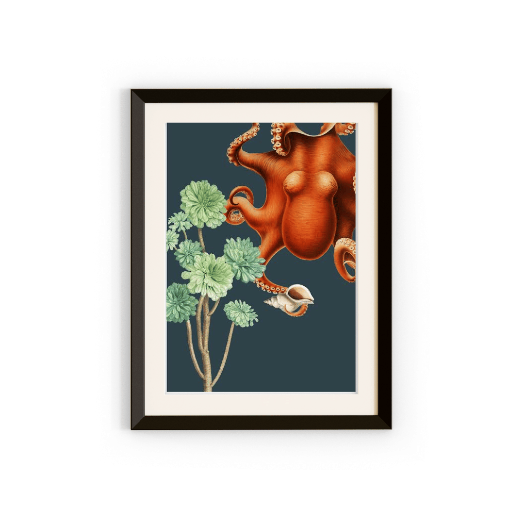 Octopus Botanical Art Print