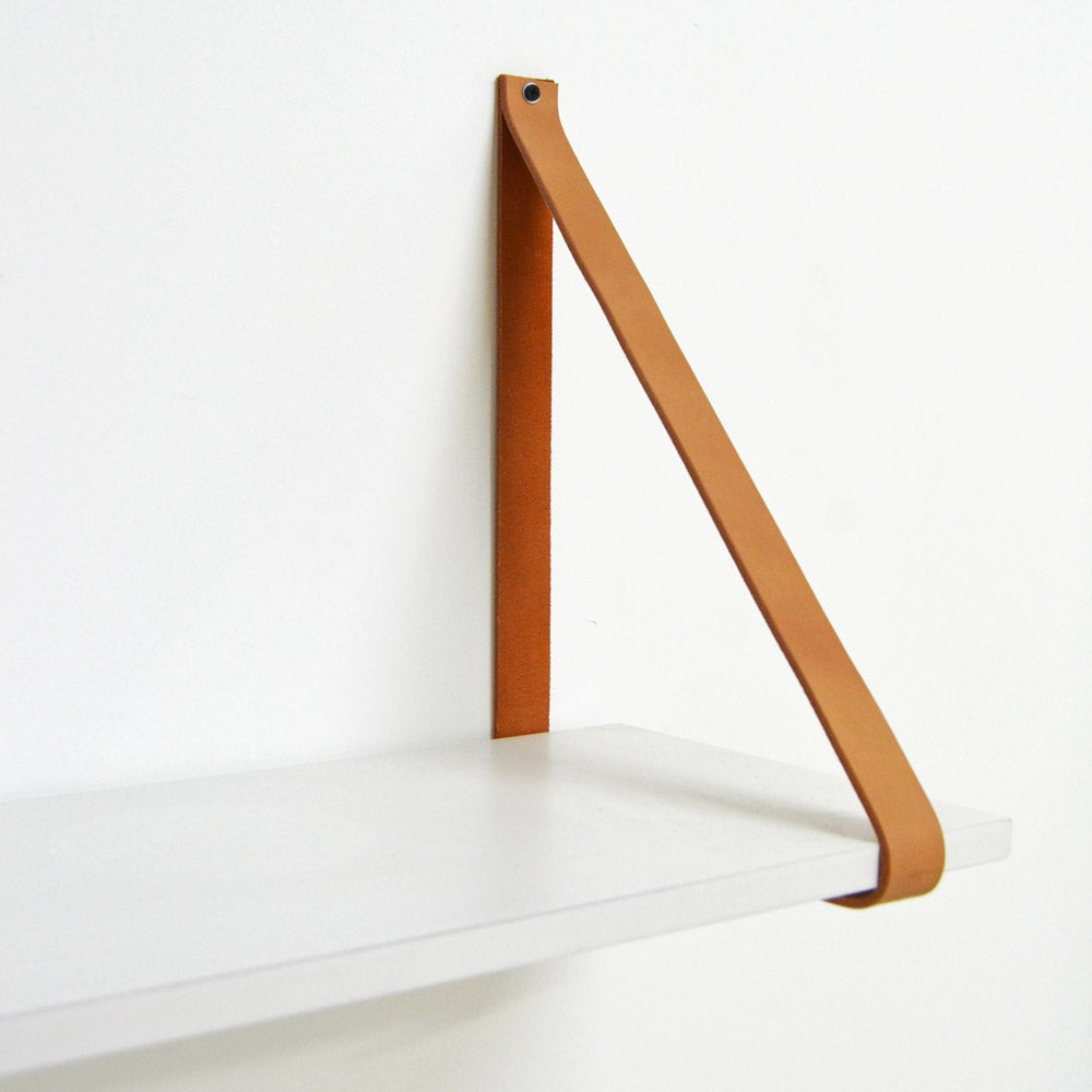 Wall Shelf on Leather Straps. The Grace. - Trestle South Africa