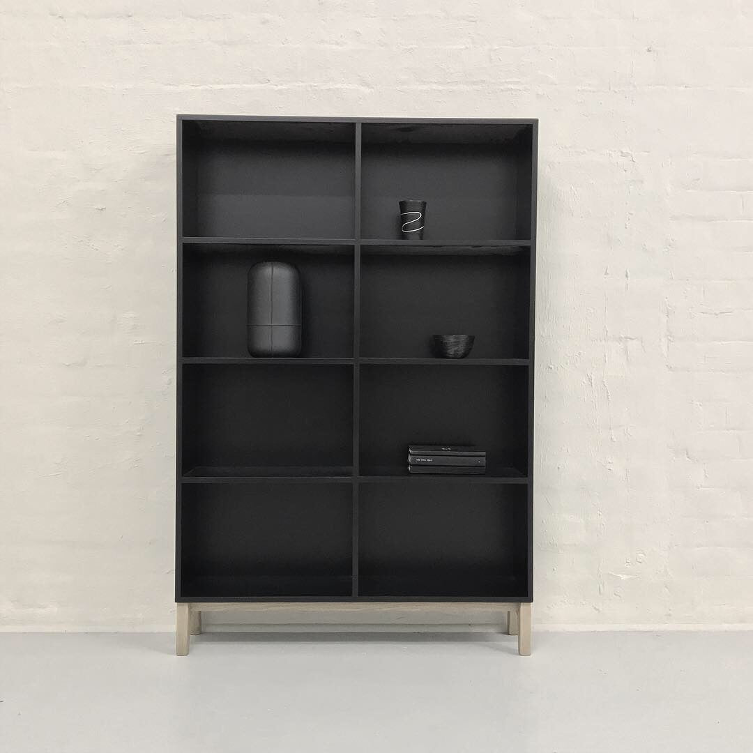 Black and Wood Cabinet or Bookshelf